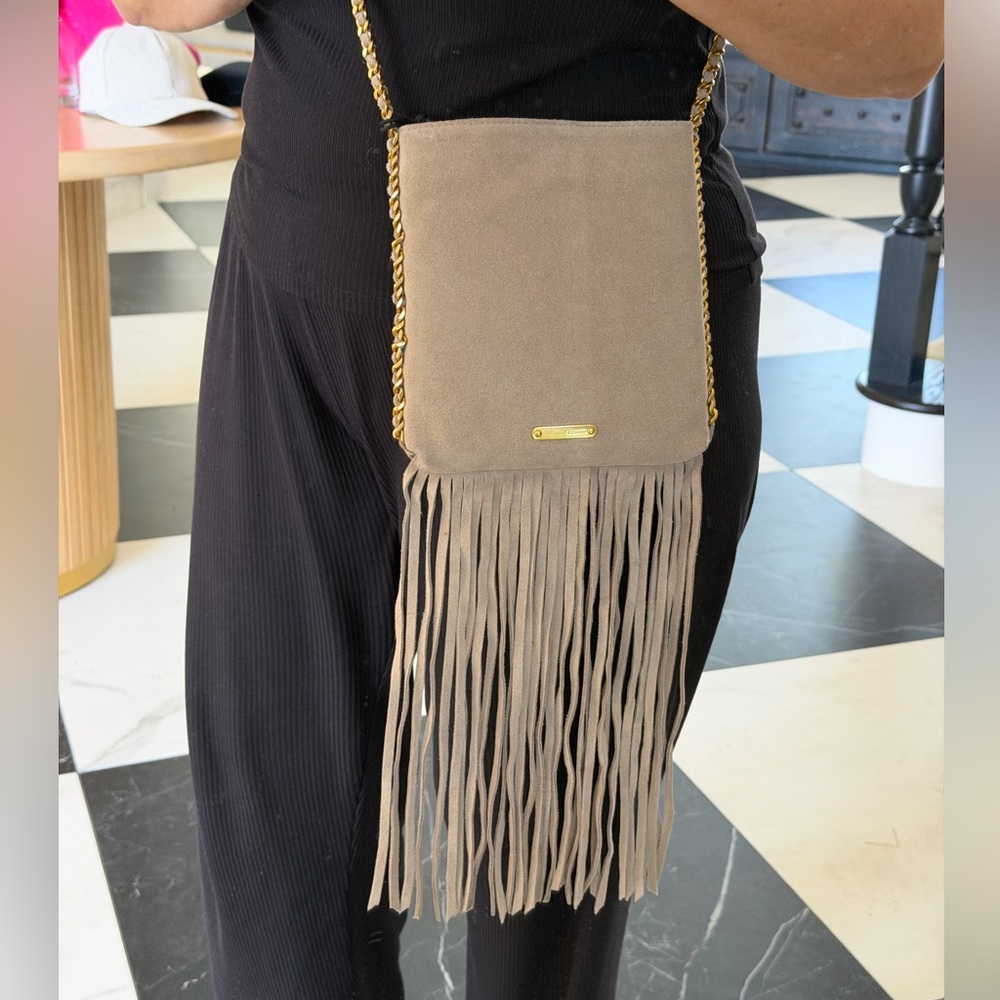 Rebecca Minkoff Carly Fringe Suede Crossbody Bag - Picture 2 of 12